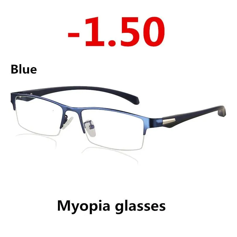 sunglasses frames sun pochromic myopia eyeglasses optical men student finished myopia eyewear prescription glasses frame half rim -1.0 -4.0