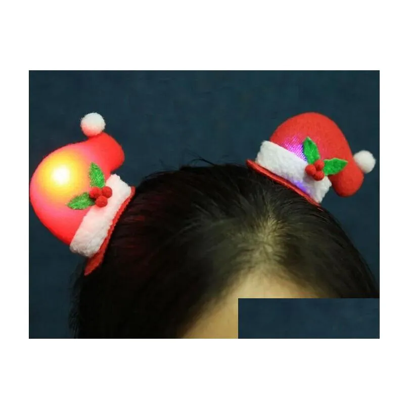 Christmas Decorations Christmas Hair Clip Led Navidad Party Supplies Hairpin Decorations With Drop Delivery Home Garden Festive Party Dhbrh