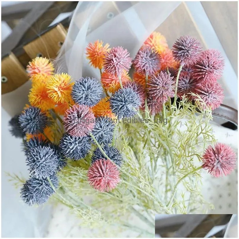 decorative flowers wreaths heads bayberry artificial flower plastic bouquet home garden decoration fake farmhouse decordecorative