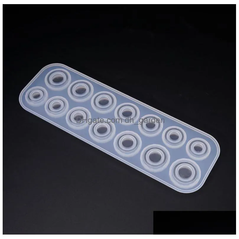 Molds Band Rings Molds Sile Resin Mold Mti Size Clear Jewelry Mod Flexible Diy Circle 4 6 14 Cavity Drop Delivery Jewelry Je Dhgarden Dhl7S