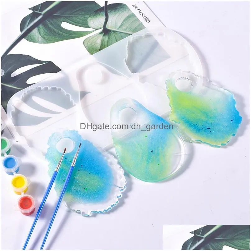 Molds Agate Epoxy Resin Sile Molds Large Tag Pendant Mod Jewelry Making Set Flexible Drop Delivery Jewelry Jewelry Tools Equi Dhgarden Dhklv