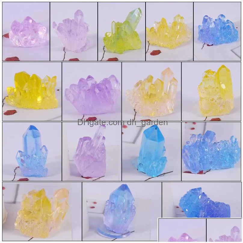 Molds Crystal Cluster Sile Molds Gems Stone Quartz Geode Resin Casting Epoxy Jewelry Pendant Craft Home Drop Delivery Jewelr Dhgarden Dhckv