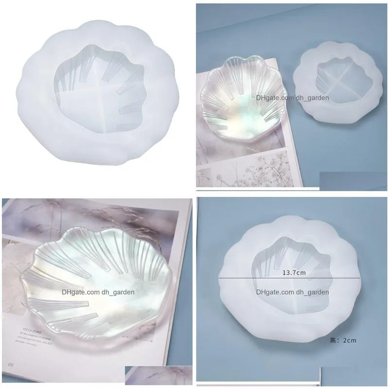 Molds Jewelry Plate Dish Mold Tray Mini Shell Shape Resin Epoxy Casting Molds For Diy Crafts Drop Delivery Jewelry Jewelry To Dhgarden Dhw9O