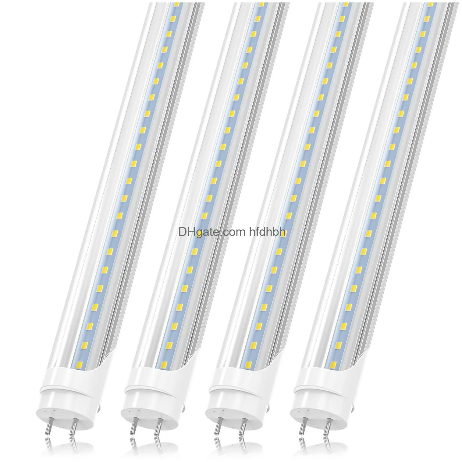 us stock 4ft 1.2m t8 led tube lights high super bright 22w warm / cool white led fluorescent tube bulbs g13 bi-pin ac 85-265v replacement for shop garage