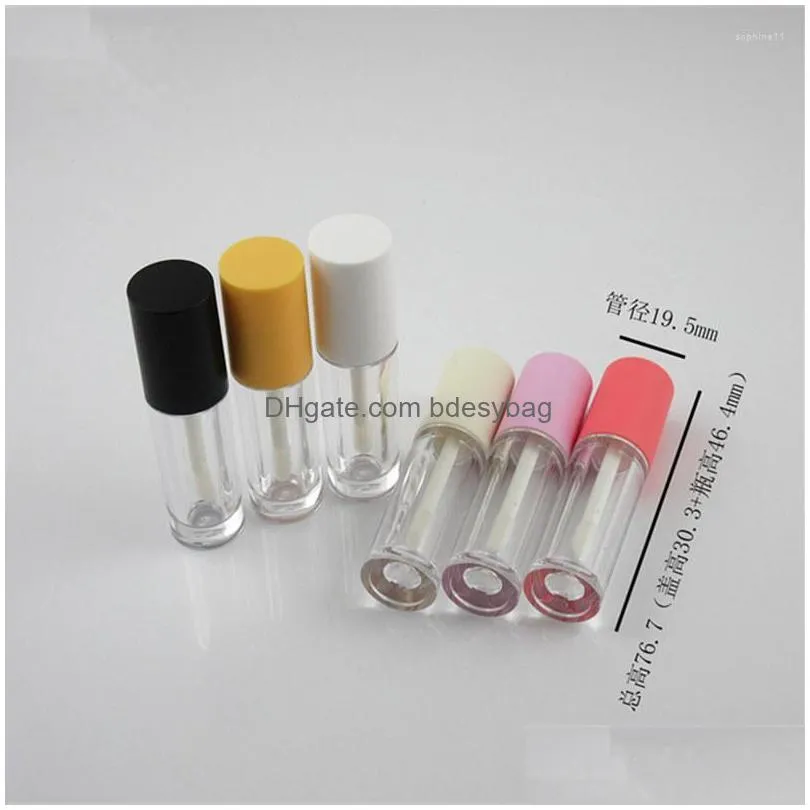 Storage Bottles & Jars Storage Bottles 10Pcs 3.5Ml Empty Lip Gloss Container Diy Tubes Bottle Cosmetic Tool Makeup Organizer Drop Deli Dhvaw