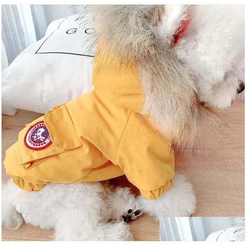 Dog Apparel 2021 Warm Dog Clothes Winter Jacket Clothing For Small Medium Dogs Coat Pet Apparel Chihuahua Drop Delivery Home Garden Pe Dh1Ms