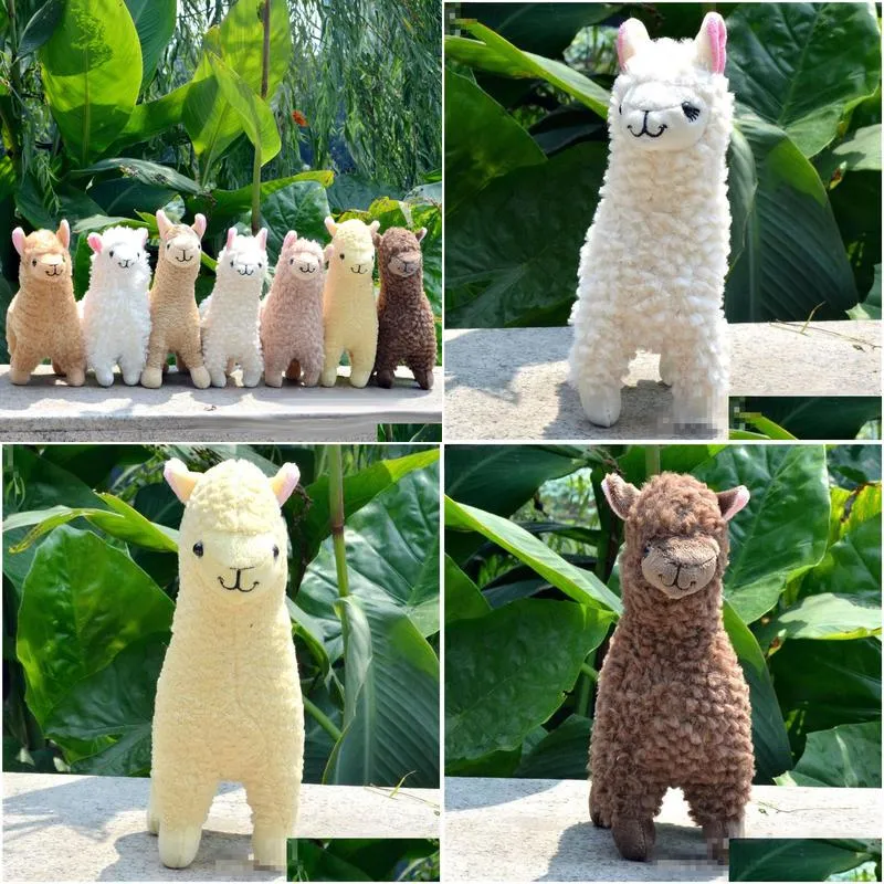 Stuffed & Plush Animals Kawaii Alpaca Plush Toys 23Cm Arpakasso Llama Stuffed Animal Dolls Japanese Toy Children Kids Birthday Christm Dhpuq