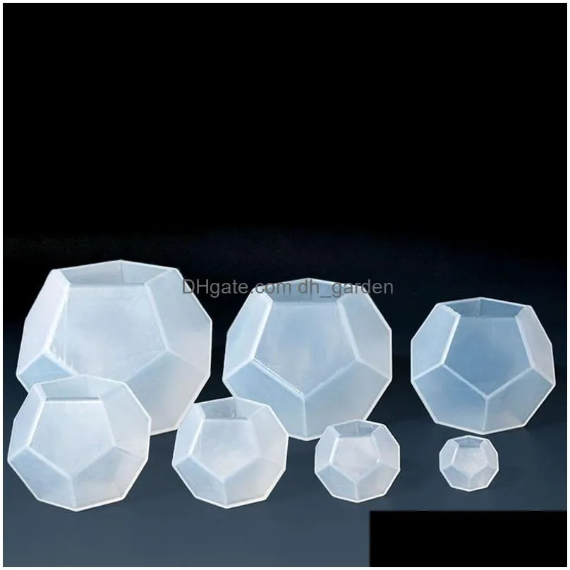 Molds Pentagon Sphere Sile Resin Molds 3D Geometry Mod Soft Clear Mold For Uv Jewelry Art Supplies Drop Delivery Jewelry Jew Dhgarden Dh1Uy