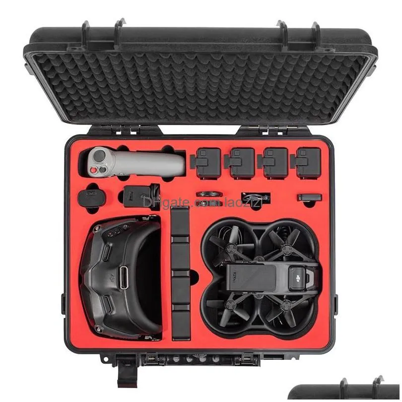 accessories storage case portable suitcase compatible for dji avata goggles2/fpv flying glasses v2 waterproof carrying box