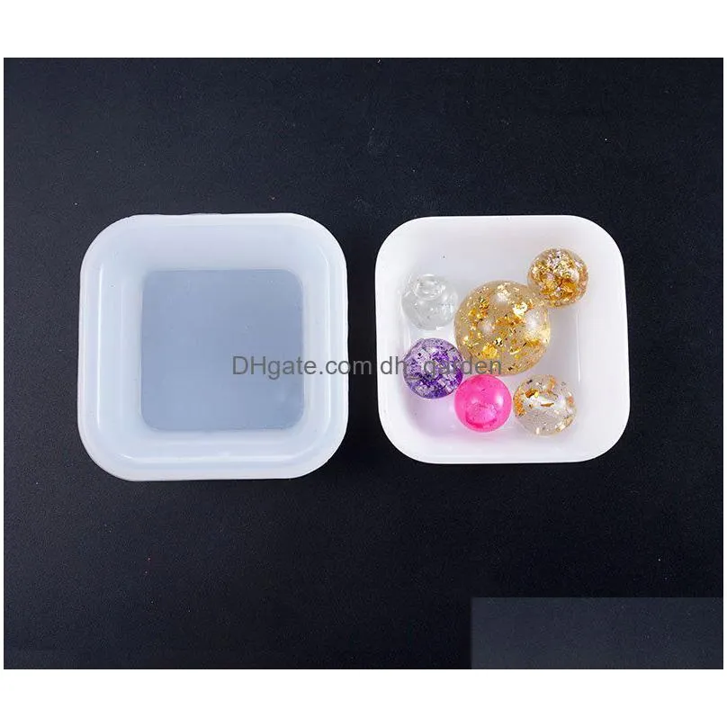 Molds Heart Square Plate Sile Mold Dish Mod For Jewelry Resin Handmade Diy Epoxy Molds Mini Beads Container Drop Delivery Je Dhgarden Dhrsm