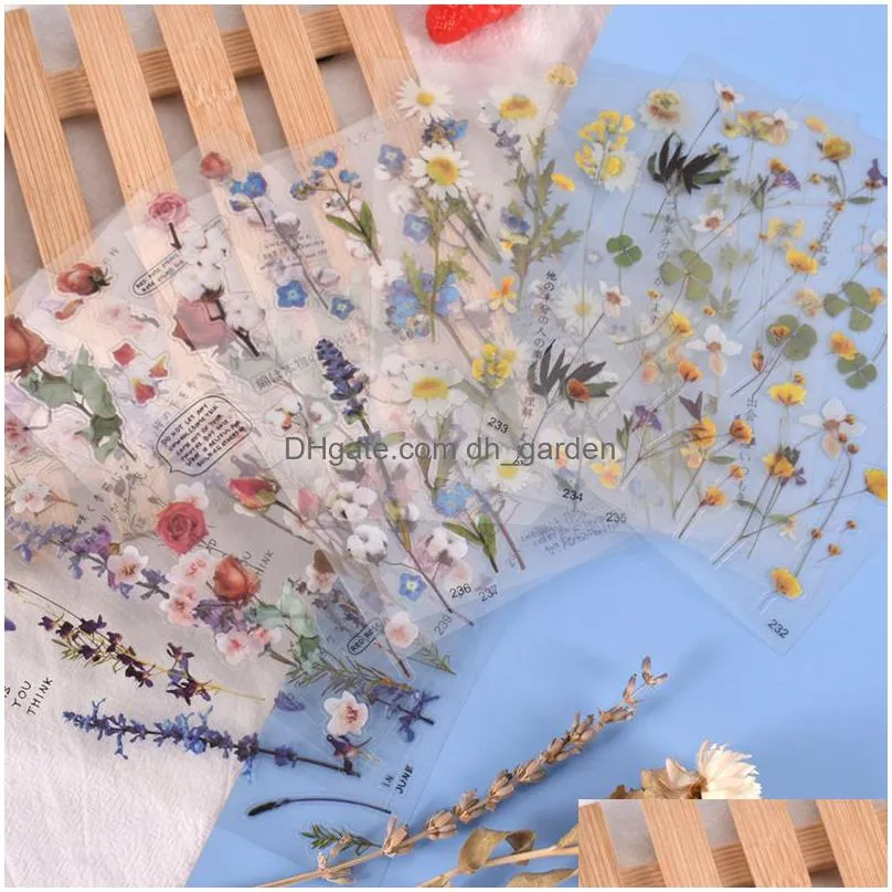 Molds Flower Leaves Resin Sticker Epoxy Mold Frame Fillers Material Mti Plant Flowers Scrapbook Decals Jewelry Drop Delivery Dhgarden Dhrgh