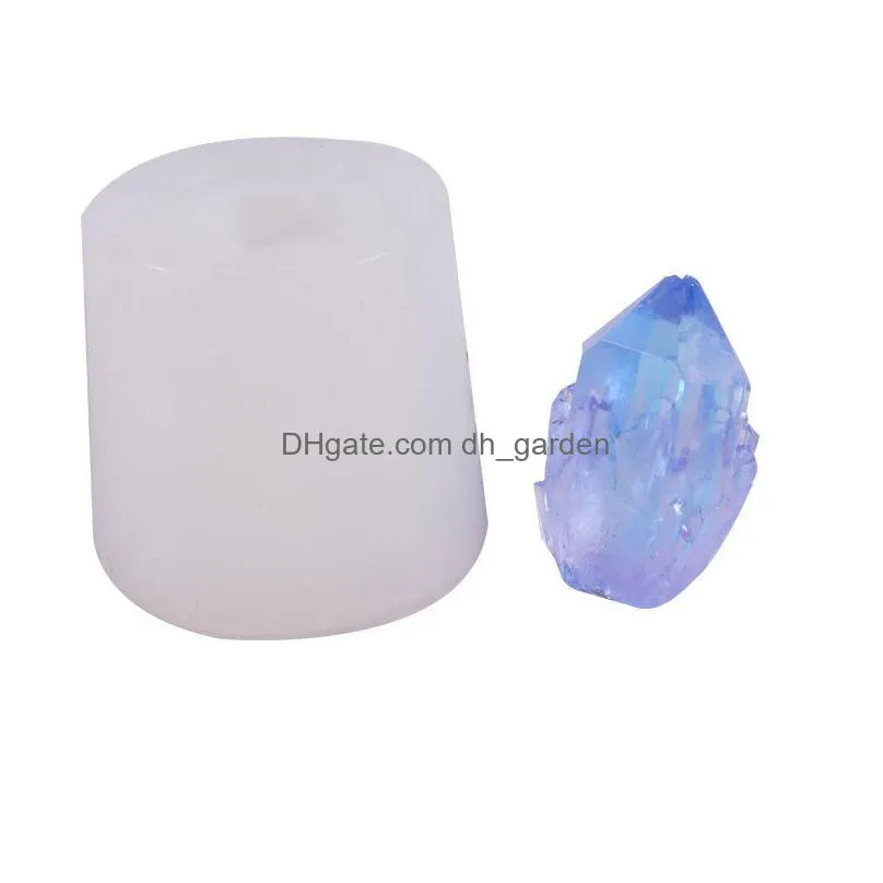 Molds Crystal Cluster Sile Molds Gems Stone Quartz Geode Resin Casting Epoxy Jewelry Pendant Craft Home Drop Delivery Jewelr Dhgarden Dhckv
