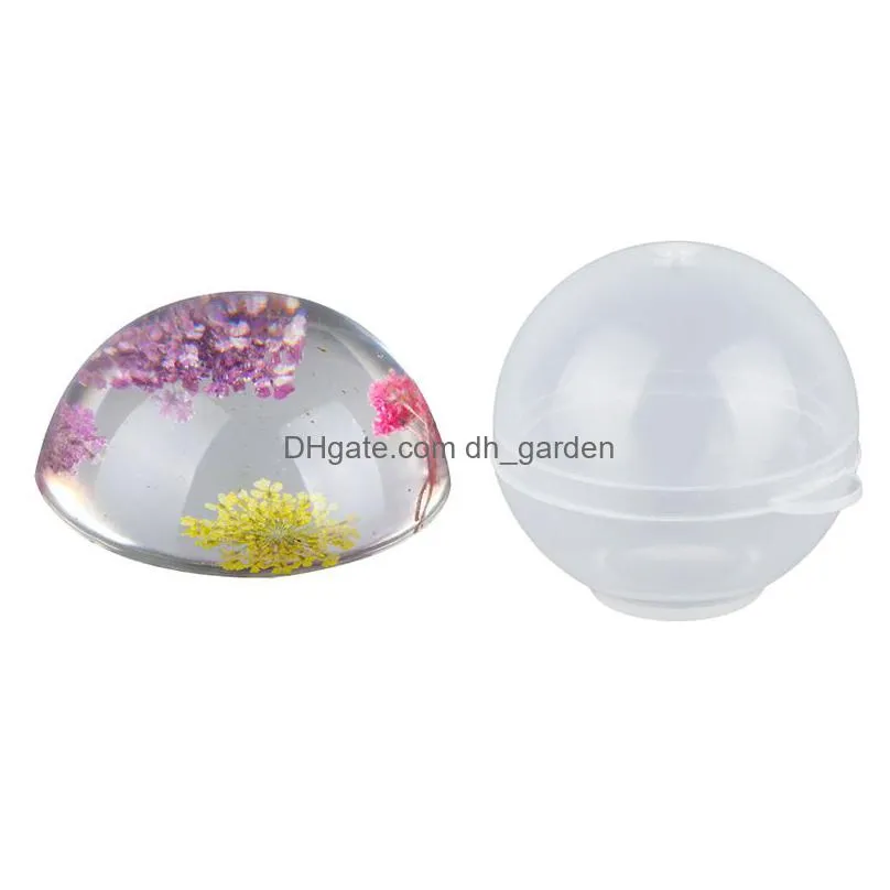 Molds Translucent Sile Molds For Jewelry Diy Egg Quail Sphere Shape Mods Uv Resin Epoxy Pendant Craft Making Tool Drop Deliv Dhgarden Dh3R7