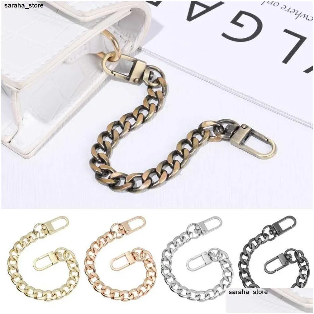 Other Fashion Accessories Other Fashion Accessories New Mini Purse Chain Diy Metal Flat For Messenger Bag Strap Extender Handbag Acces Dhpbv