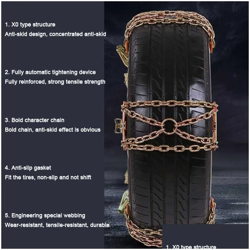 Travel & Roadway Product Car Truck SUV Snow Chain Emergency Winter General High Quality Wholesale Wheel Tire Fast Delivery CSVTravel