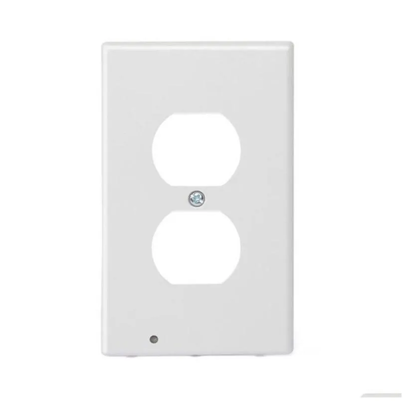 Switch 2021 Guide Light For Outlets Led Bar Night Electrical Outlet Wall Plate With Lights Matic On/Off Drop Delivery Lights Lighting Dhvym