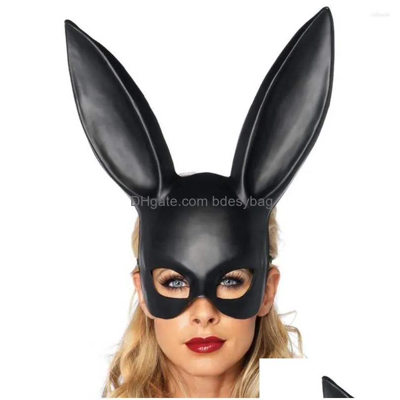Party Masks Party Masks Distinctive Halloween Makeup Ball Ear Mask Nightclub Girl Half-Face Cosplay For Drop Delivery Home Garden Fest Dhvyc