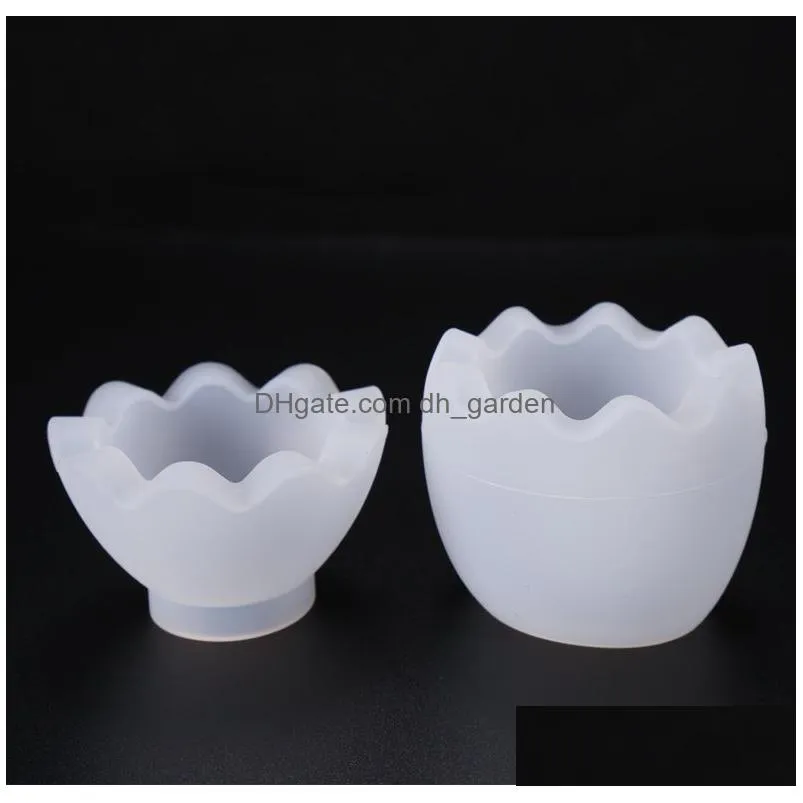 Molds Egg Shape Mod Jewelry Storage Box Sile Resin Molds Diy Earings Necklace Holder Case Craft Handmade Drop Delivery Jewel Dhgarden Dhgyl