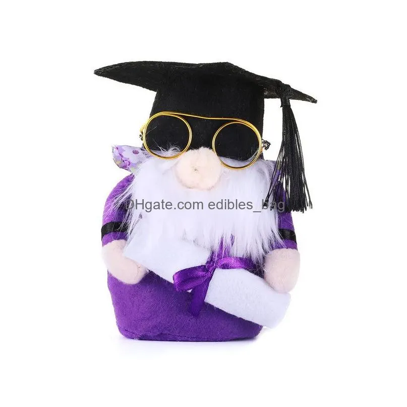 party supplies graduation season faceless elderly decoration gifts wearing glasses bachelor cloth dolls dwarf childrens toys