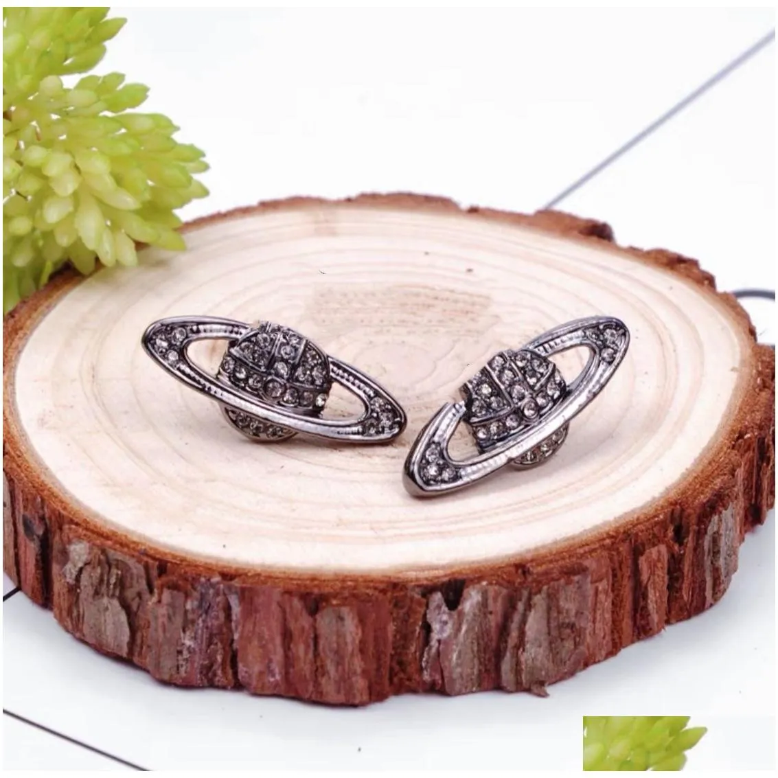 Earrings Fashion Brand Have Stamps Diamond Stud Classic Punk Jewelry For Woman Man Lover Gift Drop Delivery Dhve6