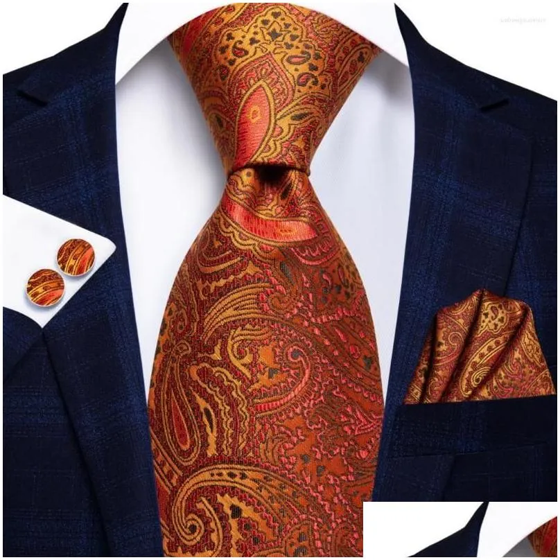 bow ties hi-tie designer elegant mens gentlemen pueple novelty for men 2023 business necktie handky cufflinks