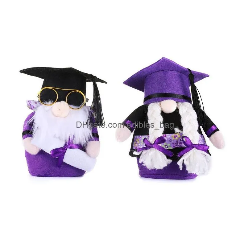 party supplies graduation season faceless elderly decoration gifts wearing glasses bachelor cloth dolls dwarf childrens toys