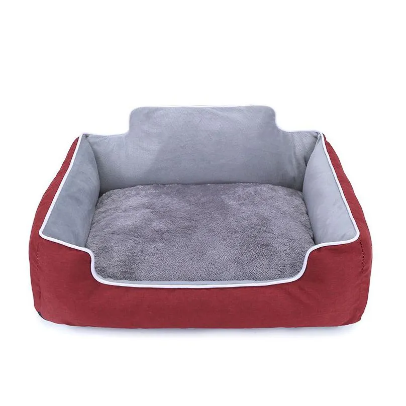 kennels pens pet big dog bed warm house kennels candy-colored square nest pets kennel for small medium large dogs cat puppy plus size baskets