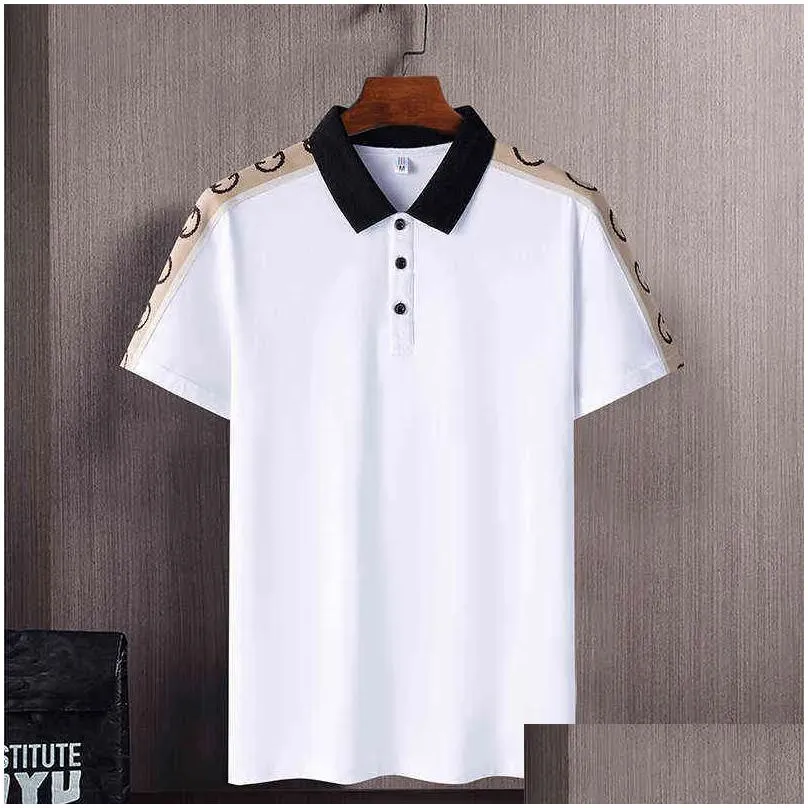 Solid Mode 2022 Black Polo Short shirts Shall Summer Men Breathe T-shirts Oversize 6XL 7XL 8XL