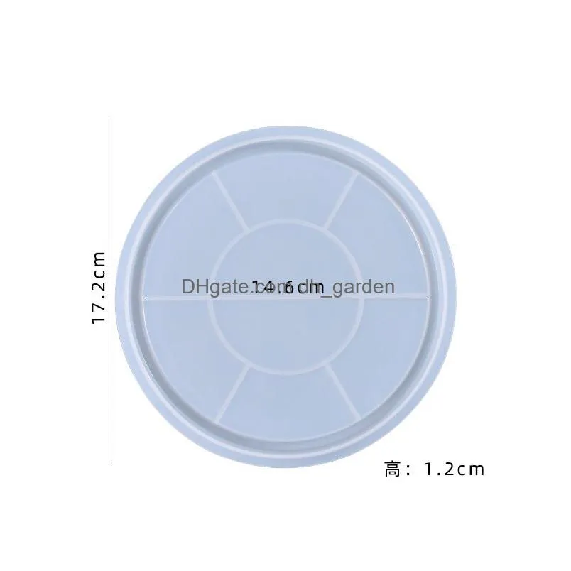 Molds Sile Mold Fruit Tray Epoxy Resin Casting Mod Flexible Round Large Coaster For Making Serving Drop Delivery Jewelry Jew Dhgarden Dh7Hx