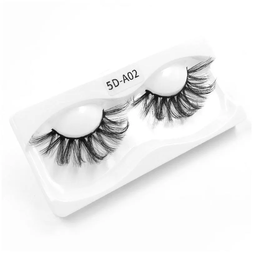 False Eyelashes Atacado Natural Long Soft Eyelashes Dramatic 25Mm Lashes Faux Cils Maquiagem Makeup Tools Eyelash Extension For Beauty Dhxrh