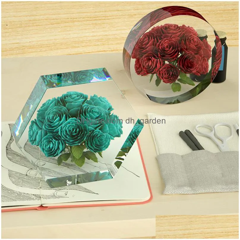 Molds Large Hexagon Round Sile Mold Diy Coaster Jewelry Molds Geometric Clear For Uv Resin Art Epoxy Mod Drop Delivery Jewel Dhgarden Dhimn