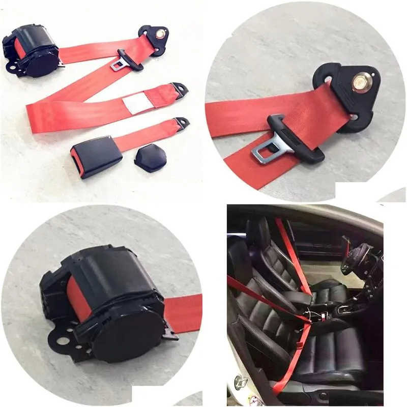 Safety Belts & Accessories Universal Red Car Seat Belt Extender Extension Buckle Adujstable Shoulder Seatbelt For 1Piece Set