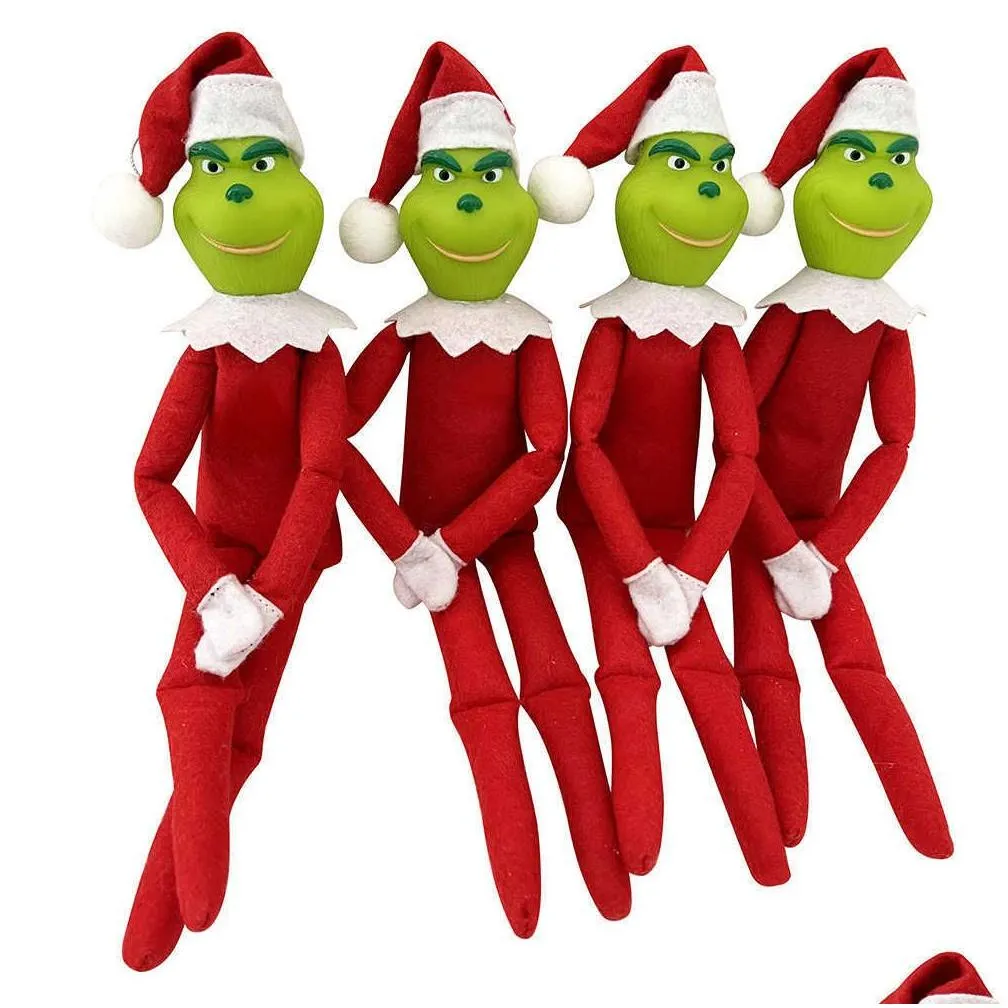 2022 christmas decorations green monster elf ornament pendant christmas doll pendant party supply christmas decoration year