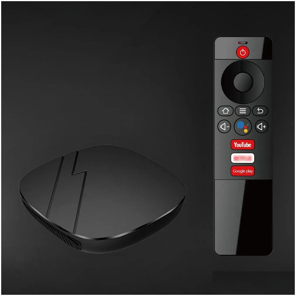 Android Tv Box A6 Pro Android Tv Box 11.0 Lpddr4 2Gb 16Gb 2.4G 5G Wifi Bluetooth Voice Remote Amlogic S905W2 Av1 4K Media Player Drop Oty1G