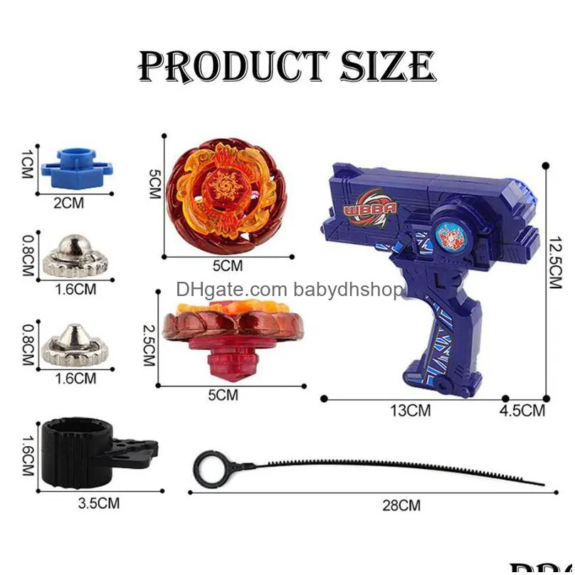  beyblades set 2pcs beyblades burst metal fusion toys with launcher handle sale set bey blade blade for child toy gift 201217