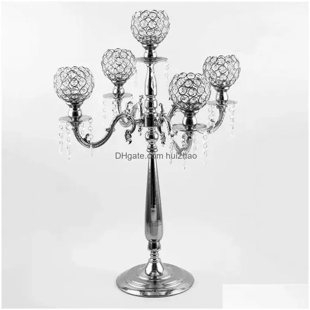 high quality gold metal flower stand for wedding and event table centerpiece supplies decoration pendent no light wedding venue layout stage chandelier