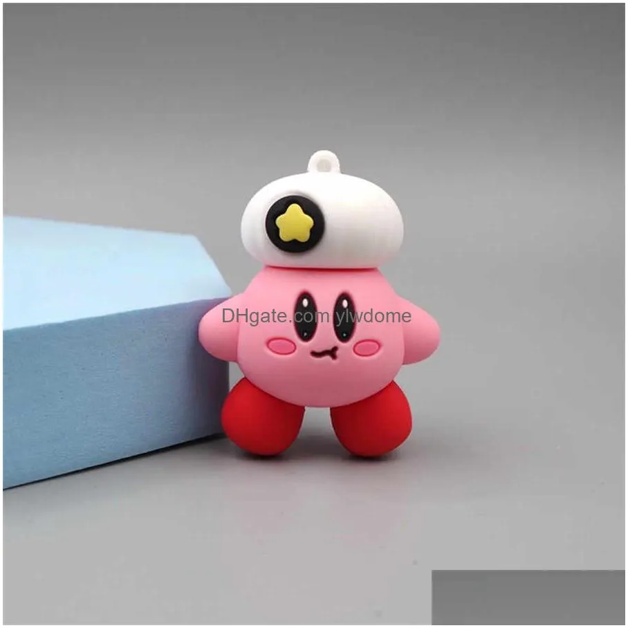 Other Cartoon Accessories Figure Kawaii Kirby Stars Different Shapes Pvc Model Toys Boys And Girls Birthday Gifts For Friends Or Child Dhrbc