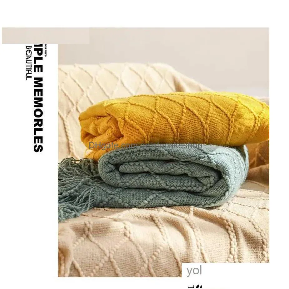 blankets inya luxury knitted blankets throw fringes warm soft weighted blanket for bed fleece plaid knitted throw blanket for