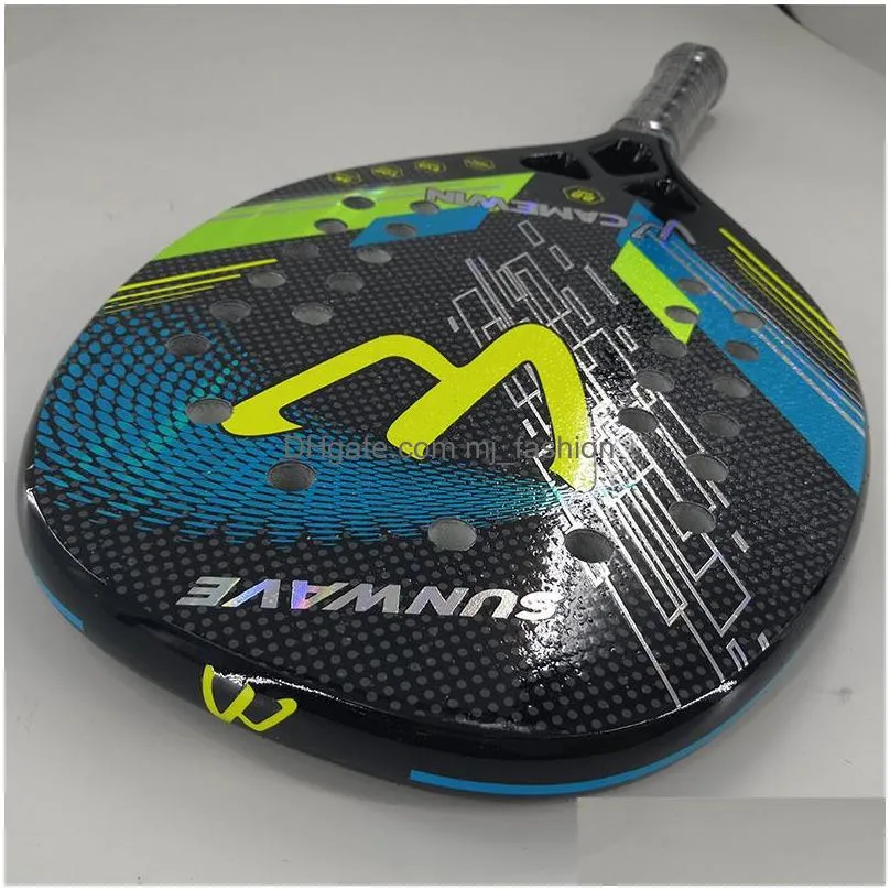 Tennis Rackets 3K Camewin Beach Rack With All Carbon Fiber Rough Surface And Ered Bag Providing Super Glue Gifts For Adt High-End Pla Dh3Jn