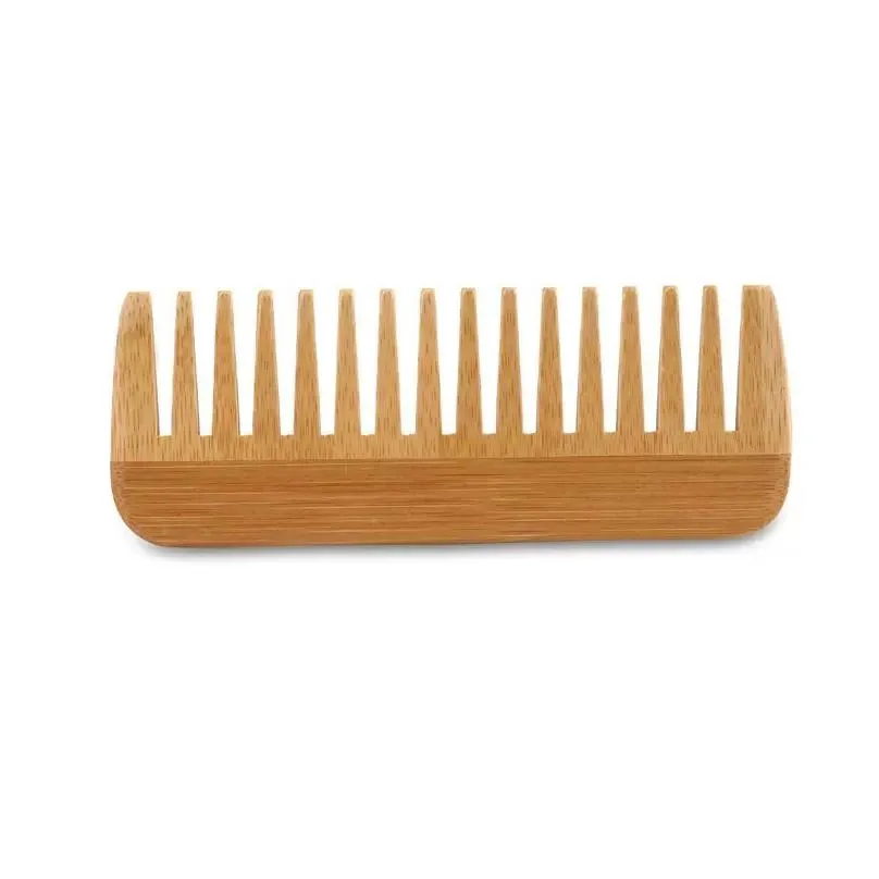 Natural High-quality Bamboo and Wood Comb Beard Comb Health Bamboo Comb Laser Engraving Logo 1123