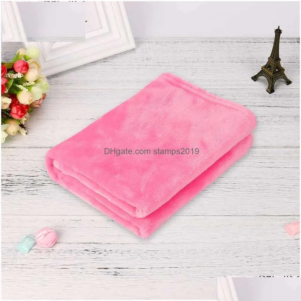 blankets 50x70cm fashion solid soft throw kids blanket warm coral plaid blankets flannel softest blanket in the world mid throw