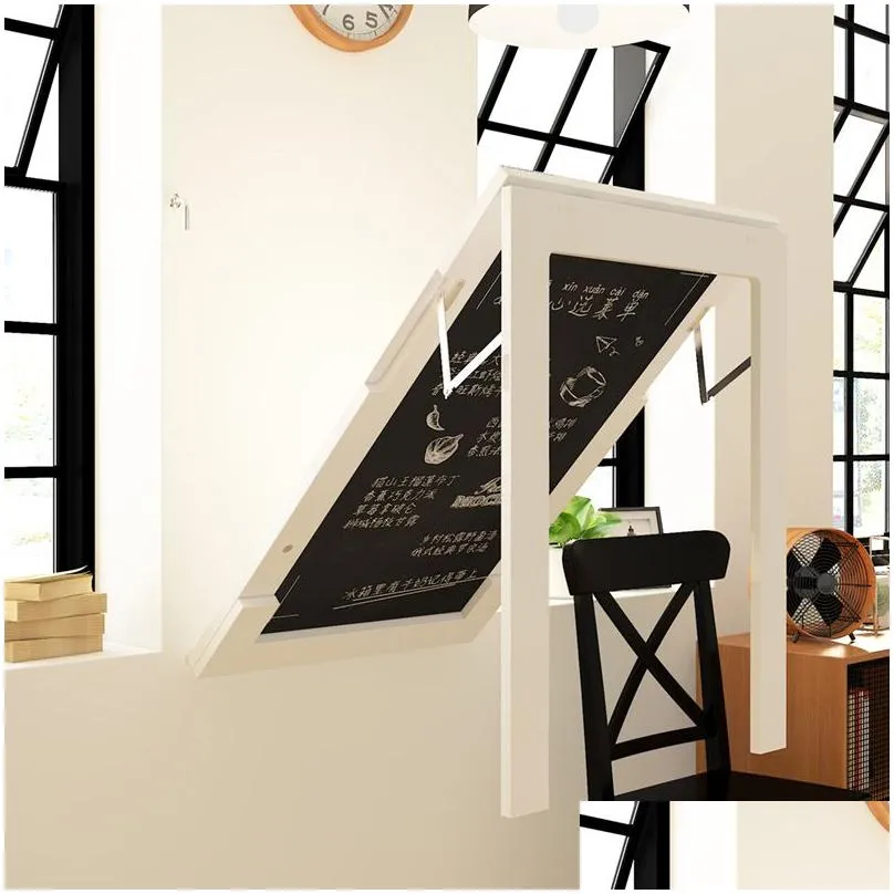 Wall hanging Folding Table Invisible Expansion Table Computer Desk Folding Mesa Plegable Dining Table Kitchen Storage Rack321E6894383