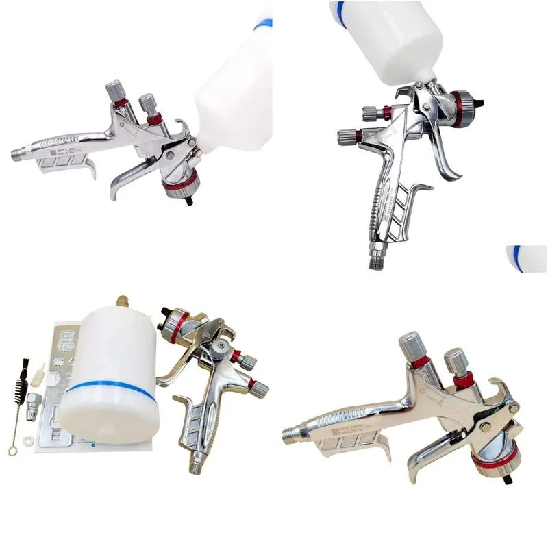 Professional Spray Guns Gun 1.3 Mm Nozzle Water-based Air 600 Ml Capacity Paint Pneumatic Tool