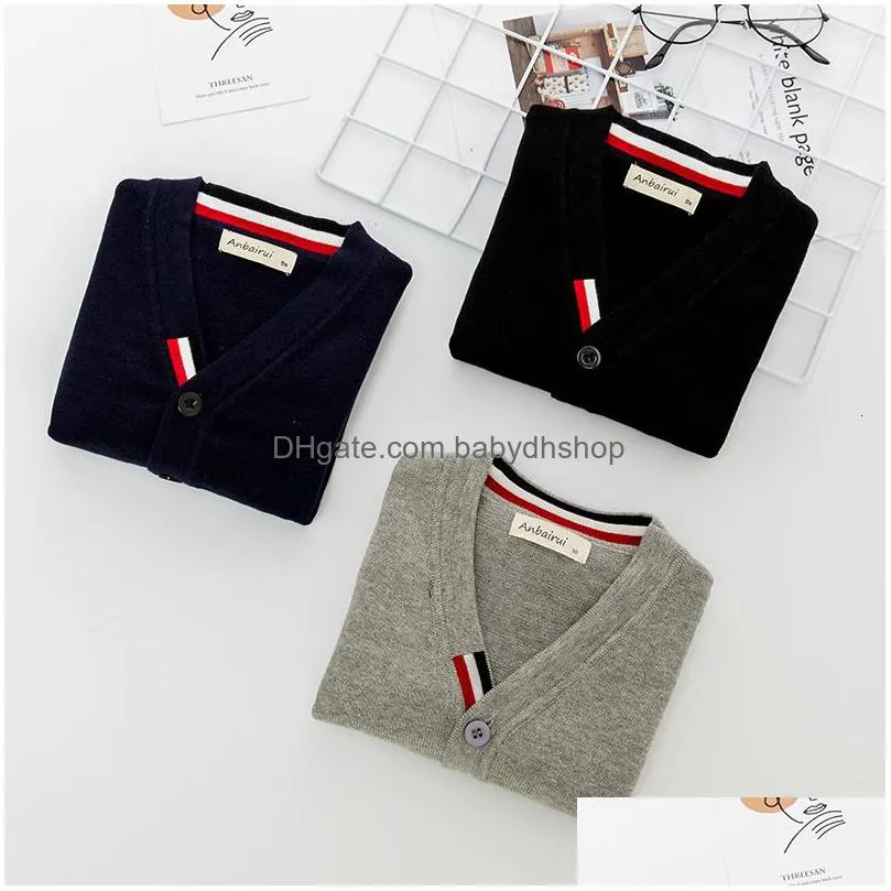 cardigan kids striped knitting sweater autumn winter boy girl pullover children soft clothes boys tops outfit clothing 221128