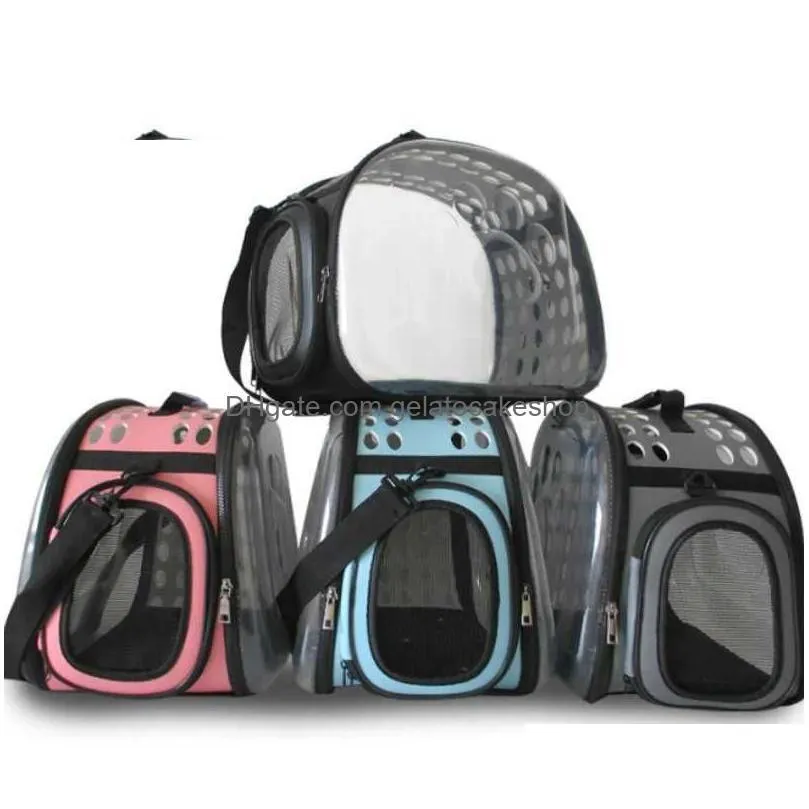 cat carriers crates houses portable dog bag space bag large-capacity pet bag foldable breathable portable cat bag dog backpack pet