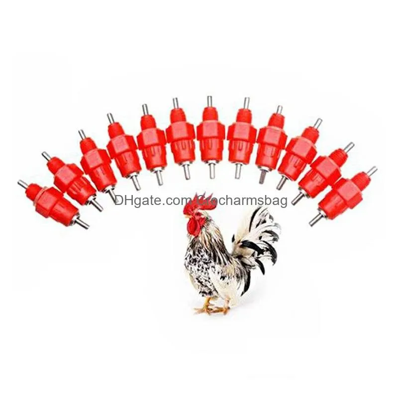Small Animal Supplies Nipple Drinker Feeder Water Cups Chicken Drinkers 360 Angle Potry Feeding Watering Drop Delivery Dhzuv