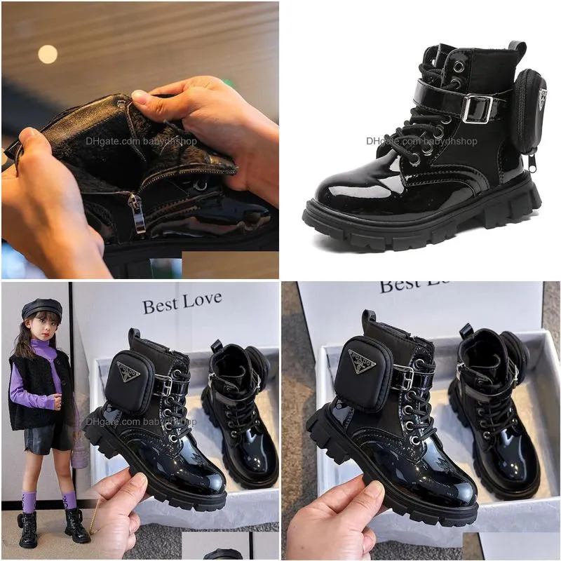 boots botines kid fashion girl shoe british ankle boot warm plush snow waterproof nonslip kid gril boots zapatos 231117