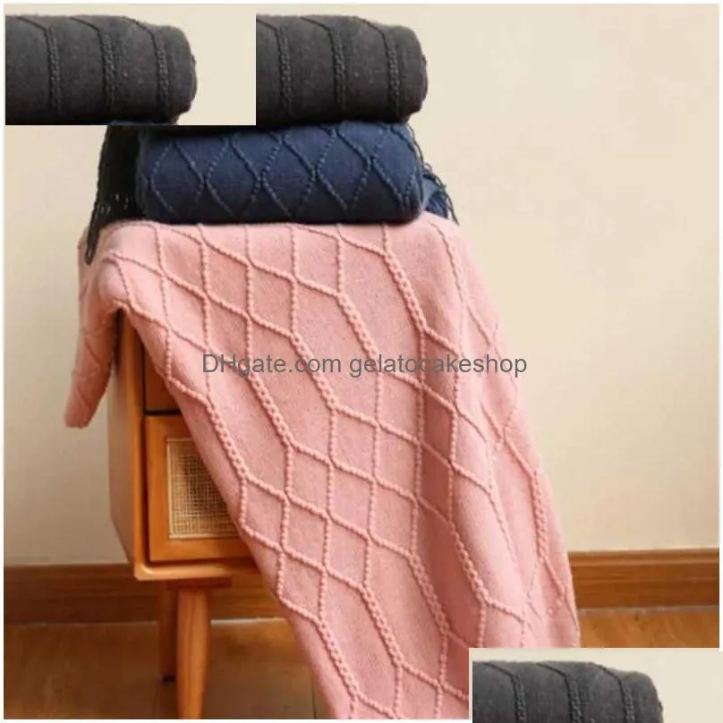 blankets inya luxury knitted blankets throw fringes warm soft weighted blanket for bed fleece plaid knitted throw blanket for