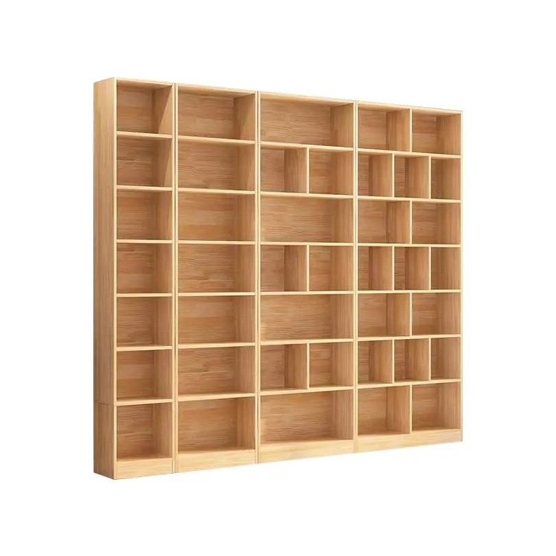 Custom design solid wood OSB multi-layer bookshelf display case Purchase Contact Us