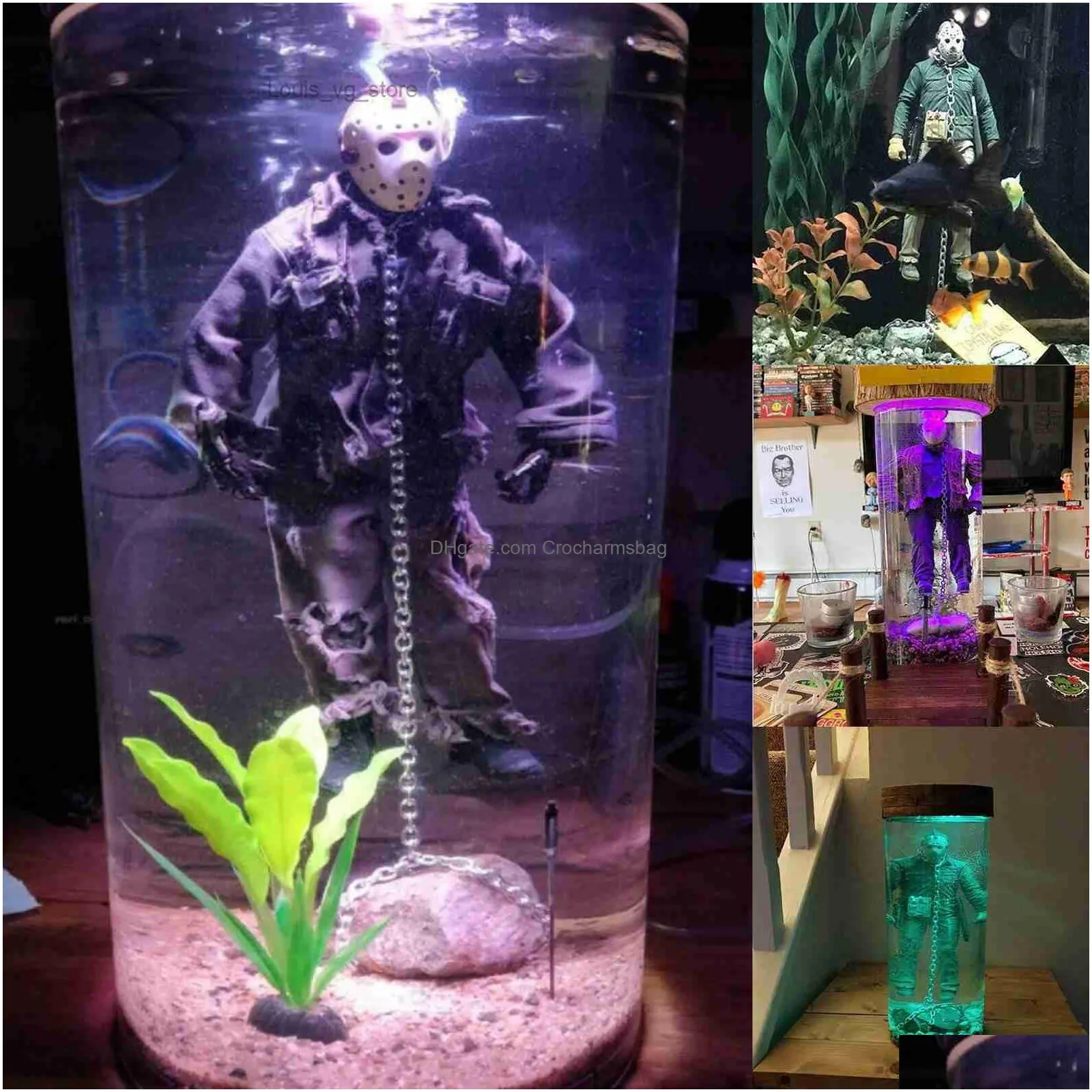 Decorative Objects & Figurines Jason Voorhees Collector Water Lamp Friday The 13Th Part 6 Lives Horror Figurine Halloween Souvenir Nig Dhllg